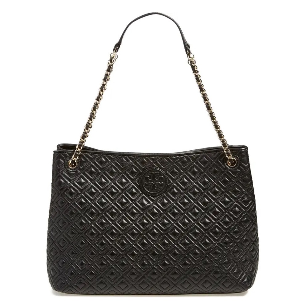 Tory Burch Marion Diamond Quilted Tote Bag